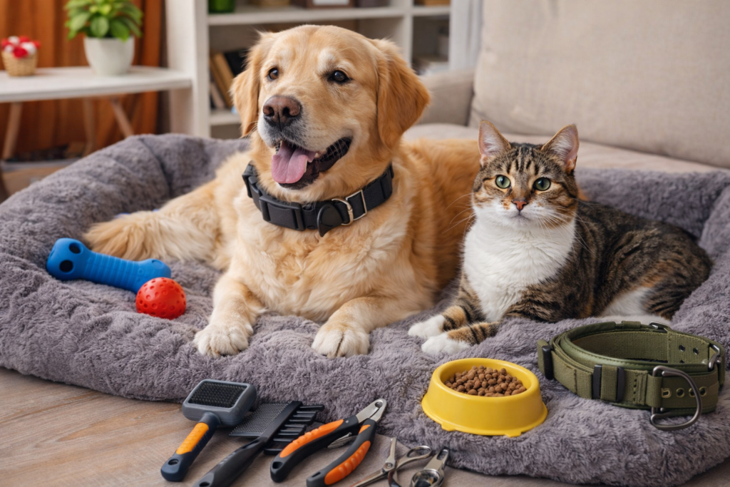 best pet products for dogs and cats including dog beds collars and grooming tools