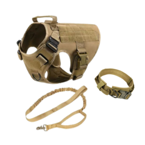 Military Dog Tactical Harness Collar and Leash Gear Complete Set